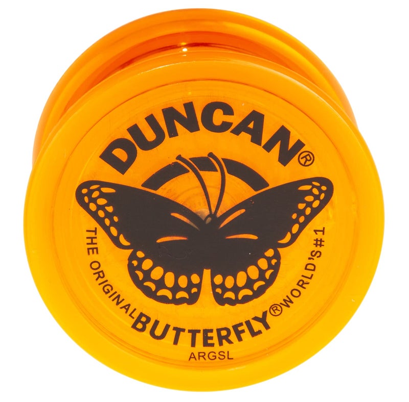 Duncan Toys Butterfly Yo-Yo, Beginner Yo-Yo with String, Steel Axle and Plastic Body, Orange - Image 2